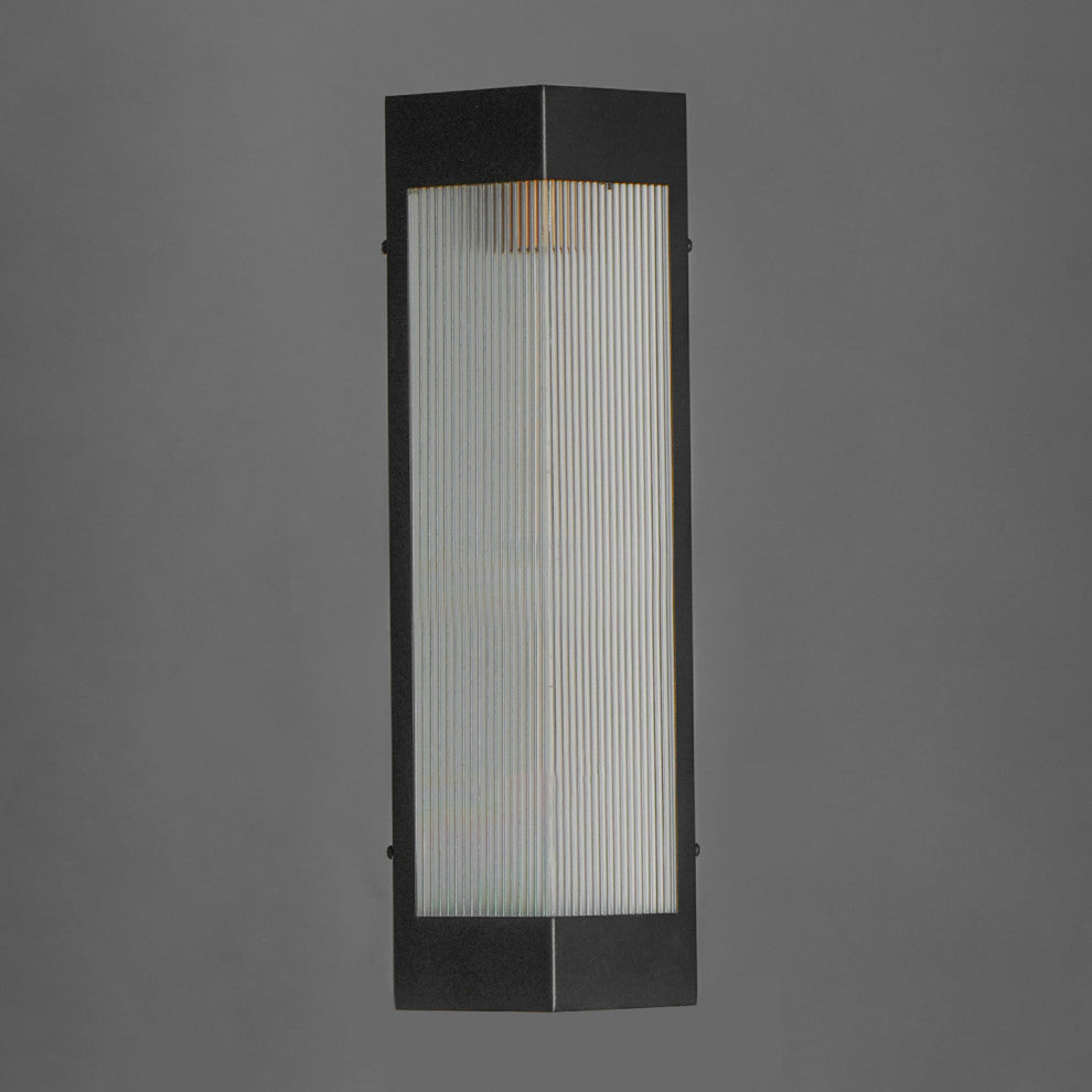Maxim 30762CR Triform 20" Tall Outdoor Wall Sconce - Black / Antique Brass