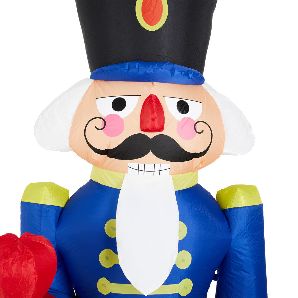 8FT Lighted Inflatable Nutcracker Decor