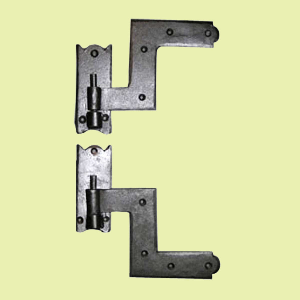 Pair Shutter Hinge Wrought Iron 6" H x 6 1/2" W Pack of 12 |