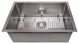 ZLINE Undermount Single Bowl Sink in Stainless Steel with Bottom Grid