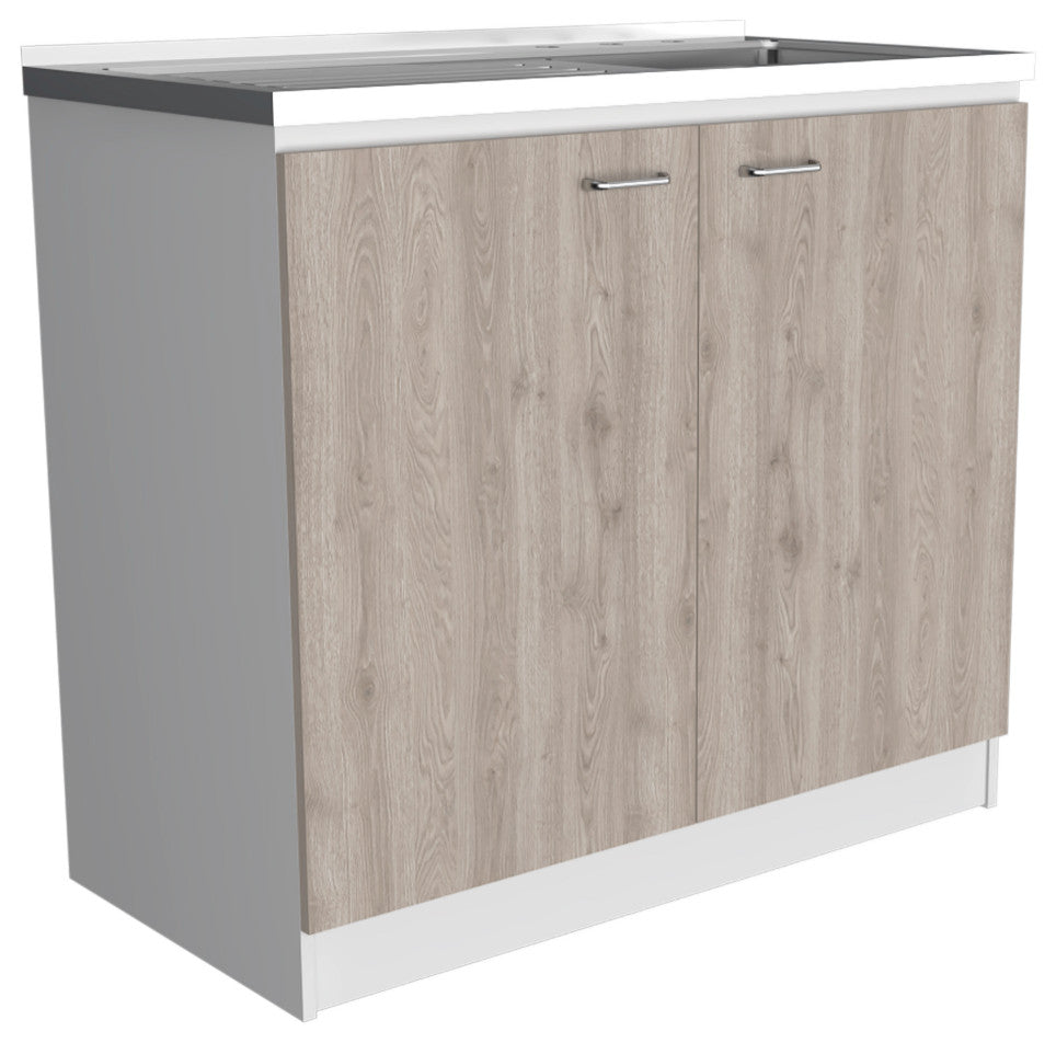 Utility Sink Vernal, Kitchen, Smoky Oak / Light Gray