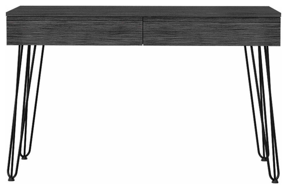 Oakland Desk, With 2 Drawers, Gray Oak