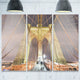 "Brooklyn Bridge Tower and Cabling" Metal Wall Art, 3 Panels, 36"x28"