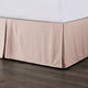 Tailored Linen Bed Skirt, King, Blush