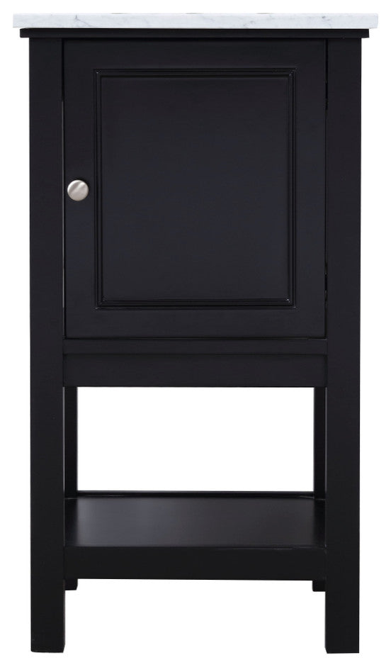 Matilda 19" Single Bathroom Vanity Set, Black