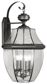 Monterey Outdoor Wall Lantern, Black