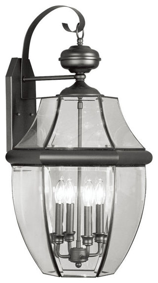 Monterey Outdoor Wall Lantern, Black