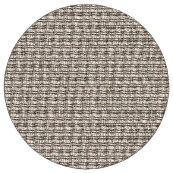 Antigua Accent Rugs In/Out Door Carpet, Pewter RD 6'