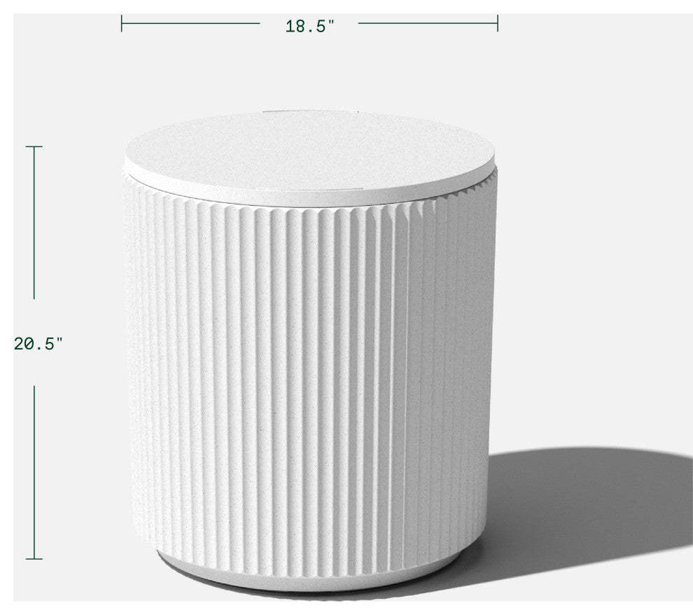 Veradek Chill Side Table, White