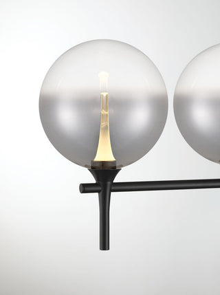 Iissa, Vanity, 5Lt, Matte Black, Smoked Glass