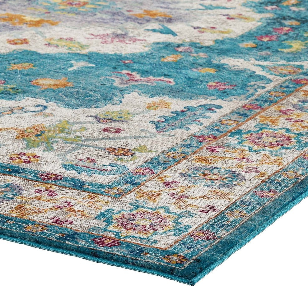 Success Anisah Distressed Vintage Floral Persian Medallion 8x10 Area Rug