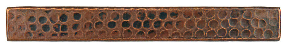 Premier Copper Products T18DBH_PKG4 1" x 8" Hammered Copper Tile - Quantity 4