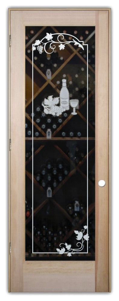 Wine Door - Wine Tasting - Douglas Fir (stain grade) - 30" x 84" - Knob on...