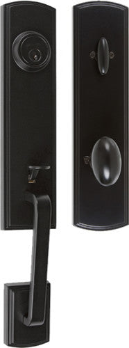 Delaney Hardware Briona Series Residential Dummy Handle Set, Black
