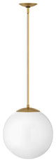 Hinkley Warby Medium Orb Pendant Heritage Brass