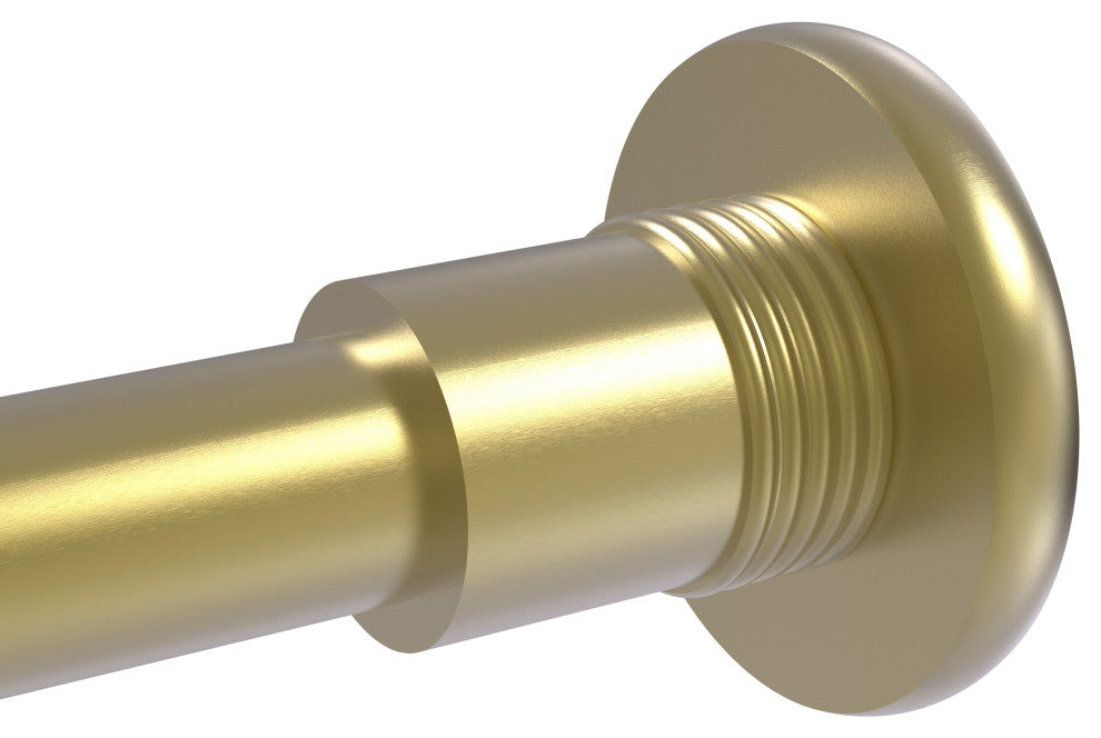 Shower Curtain Rod Brackets, Satin Brass