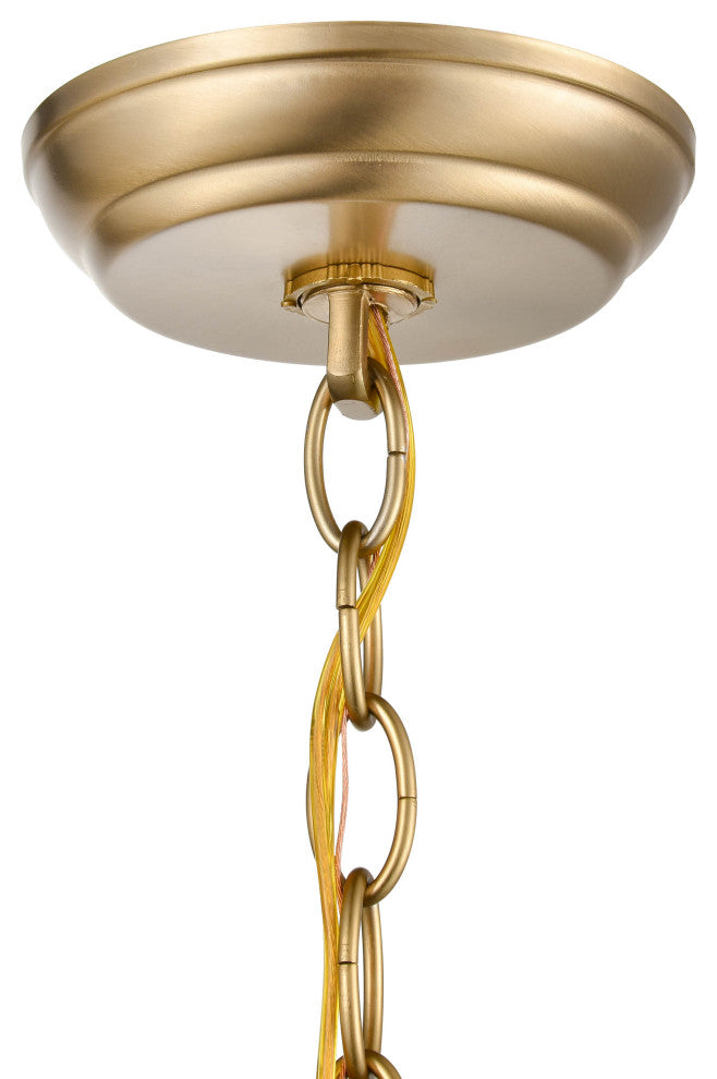 3-Light 9" Pendant, Modern Gold
