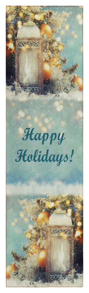 Indoor/Outdoor Wonderland WN3 Skydust Machine Washable 2'3" x 7'6" Runner Rug