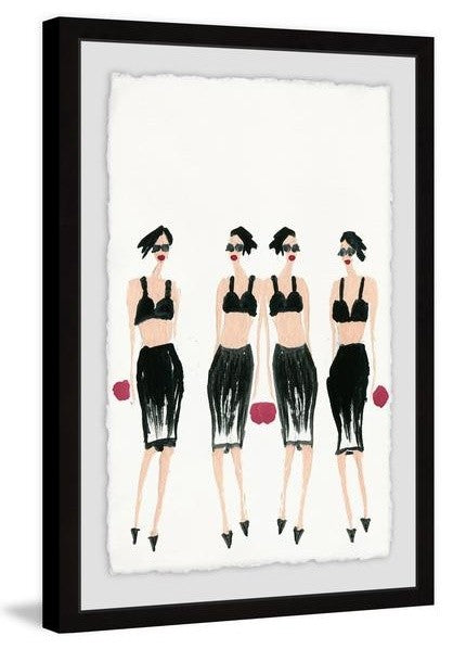 "Night Out" Framed Painting Print, 12"x18"