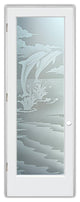 Interior Prehung Door or Interior Slab Door - Dolphins Leaping - Primed -...
