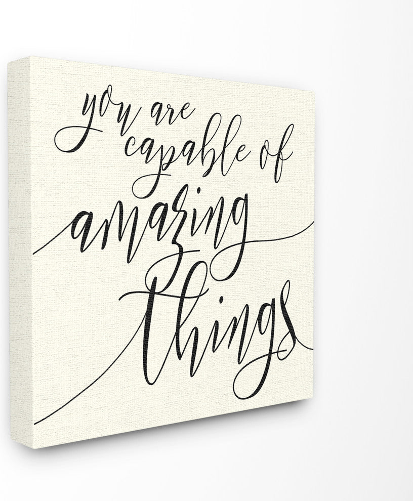 Capable of Amazing Things Stretched Canvas Wall Art, 24x24