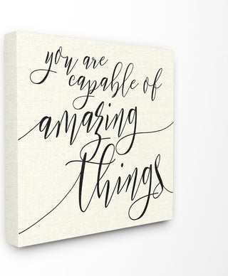 Capable of Amazing Things Stretched Canvas Wall Art, 24x24