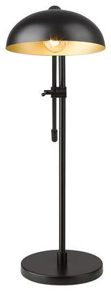 Zlite 1942TL-MB 1-Light Table Lamp, Outer Matte Black, Inner Golden