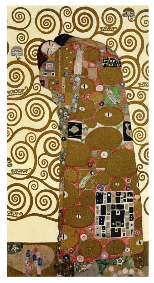 "The Stoclet Frieze (right)" Digital Paper Print by Gustav Klimt, 14"x26"