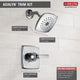 Delta Ashlyn Monitor 14 Series Shower Trim, Chrome, T14264