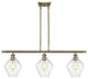 Innovations 516-3I-AB-G654-8 3-Light Island Light, Antique Brass