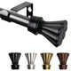 Pasha 5/8" Curtain Rod Black, 18-28"