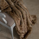 Luxe Faux Fur Throw Blanket, Coyote, 52"x84"