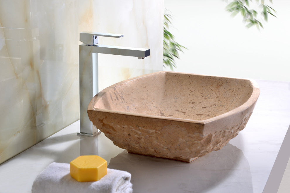 ANZZI Moon Series Exotic Stone Bathroom Vessel Sink