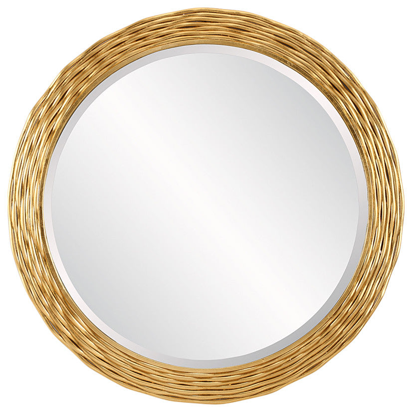 Uttermost - 08193 - Mirror - Celeste - Antiqued Gold Leaf