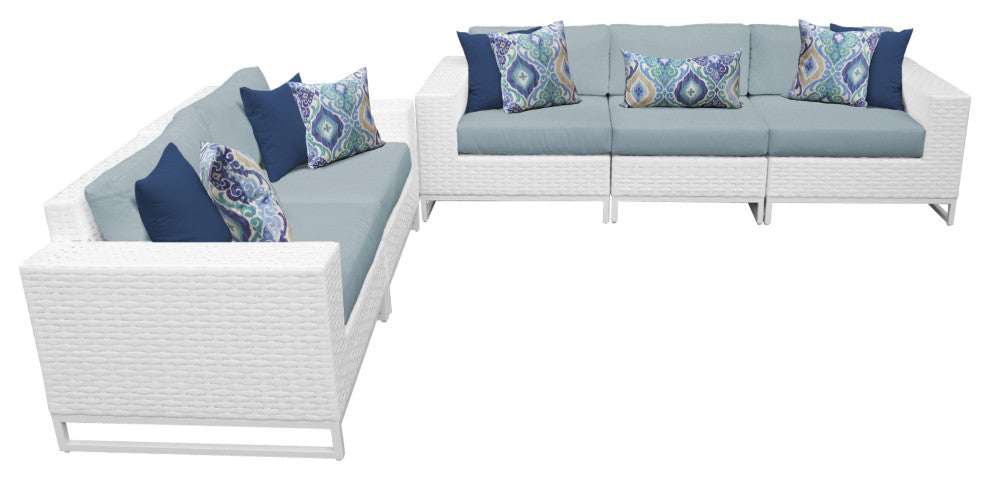 Miami 5 Piece Outdoor Wicker Patio Furniture Set 05h Spa