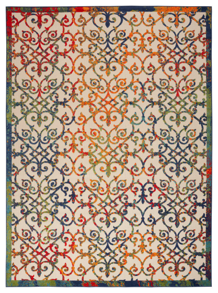 Nourison Aloha 10' x 14' Multicolor Contemporary Area Rug