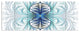 Light Blue Stained Glass Texture, Abstract Canvas Art Print, 70"x28", 6 Panels
