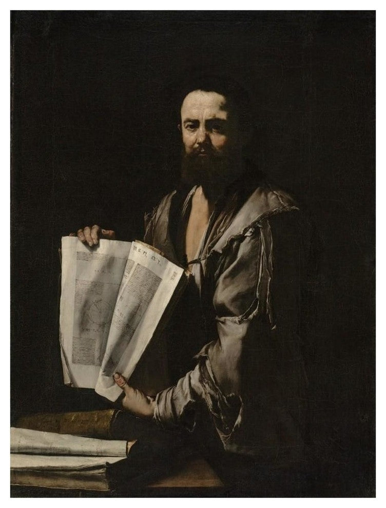 "Euclid" Digital Paper Print by Jusepe de Ribera, 32"x42"
