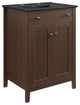 Nantucket 24" Bathroom Vanity Walnut Black -5356