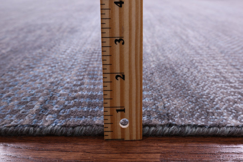 6' 0" X 8' 8" Savannah Grass Hand Knotted Wool and Silk Rug Q11404