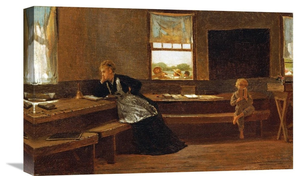 "The Noon Recess" Stretched Canvas Giclee by Winslow Homer, 22"x14"