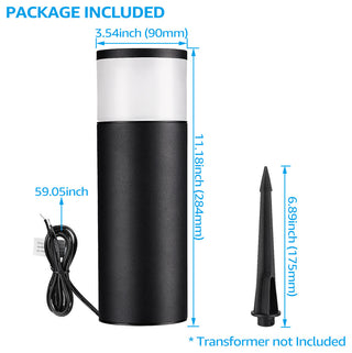 4 Pack 5W LED Landscape Light Low Voltage Waterproof for Pathway Patio Yard