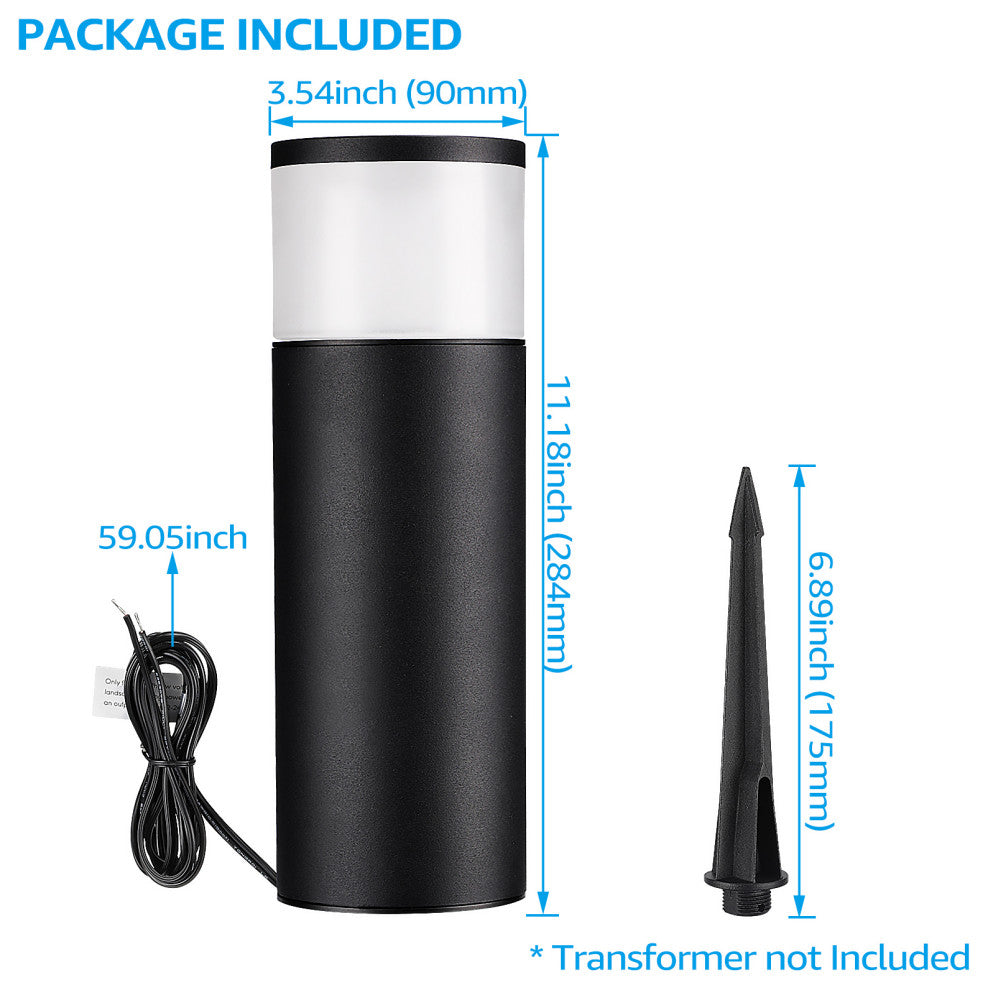 4 Pack 5W LED Landscape Light Low Voltage Waterproof for Pathway Patio Yard