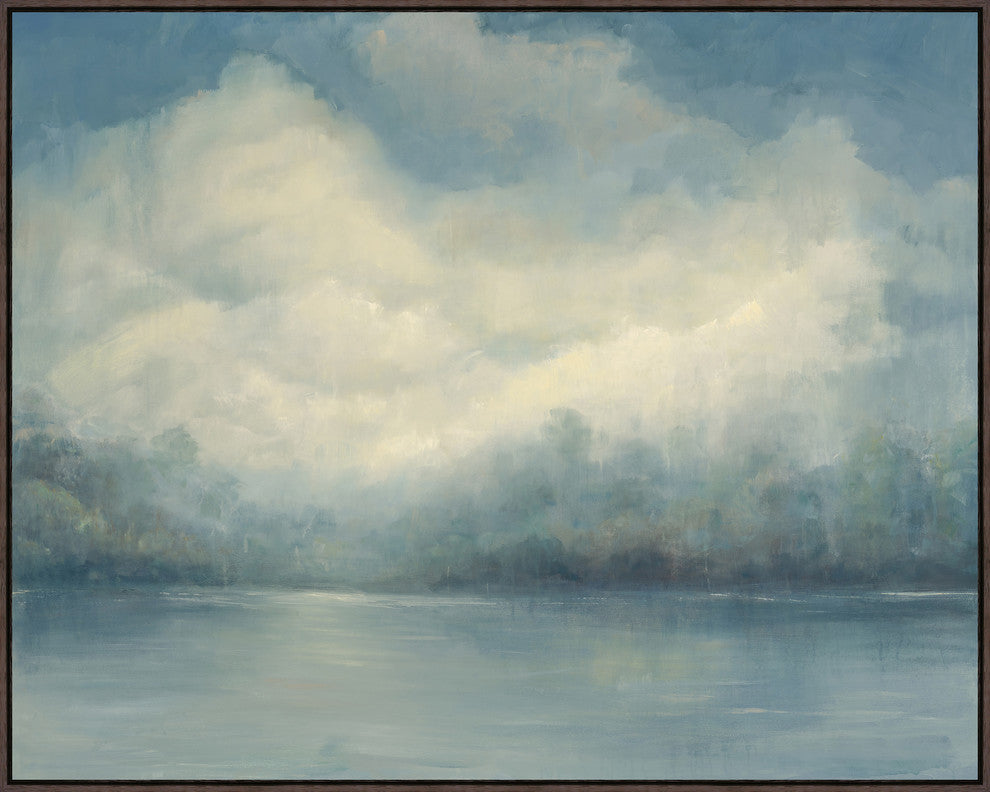 Mother Sky, 69.25"x55.25", Espresso Natural Wood Gallery Floater