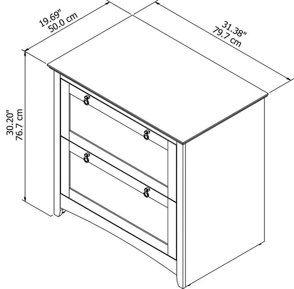 Buena Vista 2 Drawer Lateral File Cabinet, Serene Cherry