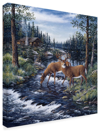Jeff Tift 'Peaceful Morning' Canvas Art, 18"x18"