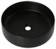 15.7 in Round Bathroom Ceramic Vessel Sink, Matt Black