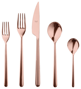 Linea Flatware Set, Bronze, 5 Pcs.