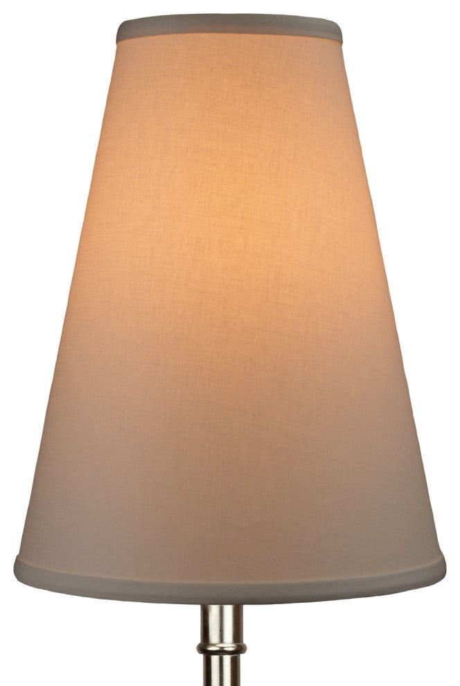 Fenchel Shades 5"x10"x13" Spider Attachment Empire Lamp Shade, Linen Ivory