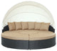 Quest Canopy Outdoor Patio Daybed, Espresso Mocha